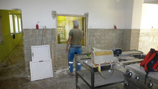 2020 Generální rekonstrukce jídelny 01, kuchyně.JPG